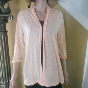 🌟3/$15 Croft&Barrow sheer open front cardigan